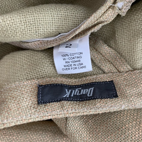 Daryl K designer metallic gold linen skirt. Size 2. - Picture 3 of 4